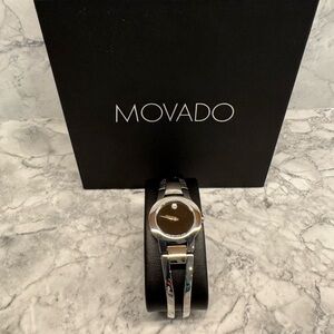 Movado Amorosa Museum Watch | New w/ Box | Stainless Steel Bangle